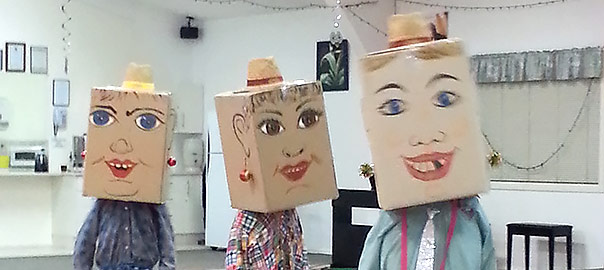 retirement village box people fun